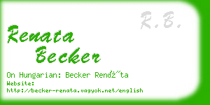 renata becker business card